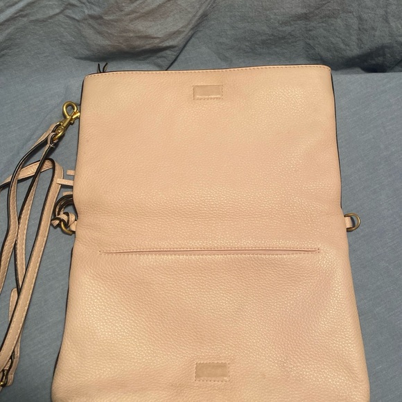 NWT Tory Burch Thea Crossbody Foldover Bag Shoulderbag Shell Pink - Picture 4 of 4